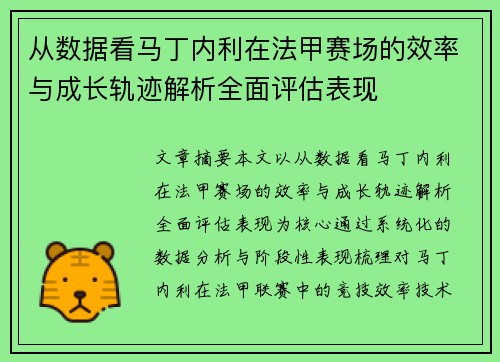 从数据看马丁内利在法甲赛场的效率与成长轨迹解析全面评估表现